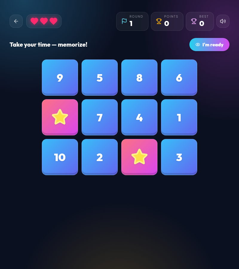 Number Memory Challenge preview 2